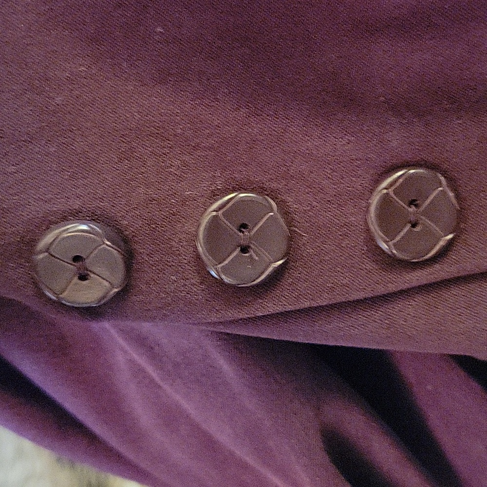 Cato purple brushed polyester jacket maxi skirt set stretch long sleeve 14 EUC… - Picture 10 of 10